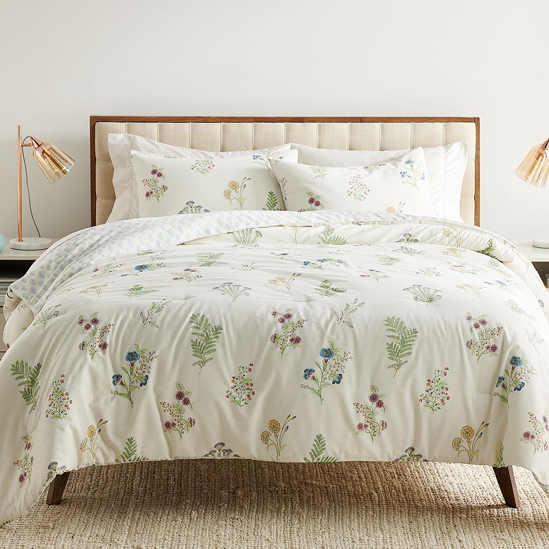 Sonoma Goods For Life Aubrey Wildflower Print Comforter Set with Shams, Mul