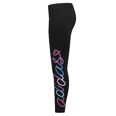 Girls 7-16 adidas Graphic Script Leggings