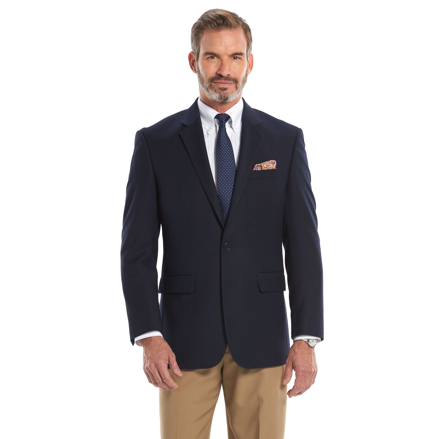 navy blue sports jacket