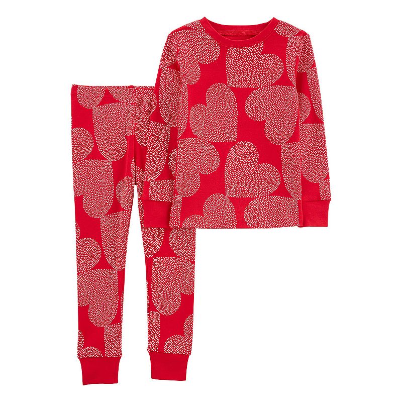 Toddler Carters Hearts Pajamas, Toddler Unisex, Size: 2T