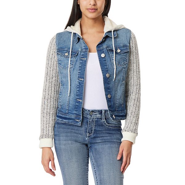 White jean sale jacket kohls