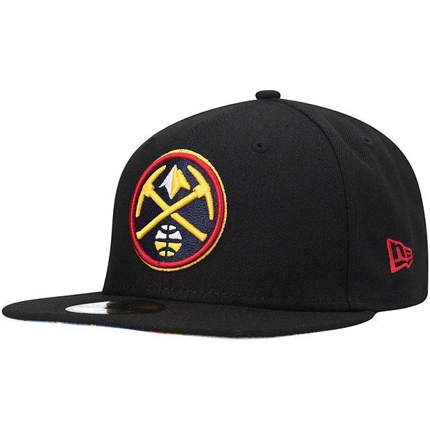 Men's New Era Black Denver Nuggets Team Wordmark 59FIFTY Fitted Hat