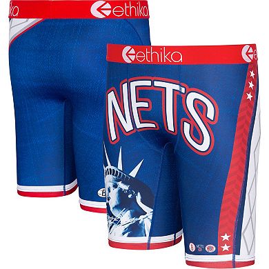 Men's Ethika Navy Brooklyn Nets 2021/22 City Edition Boxer Briefs