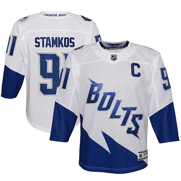 Steven Stamkos # 91 Tampa Bay Lightning White Gasparilla Jersey 2023