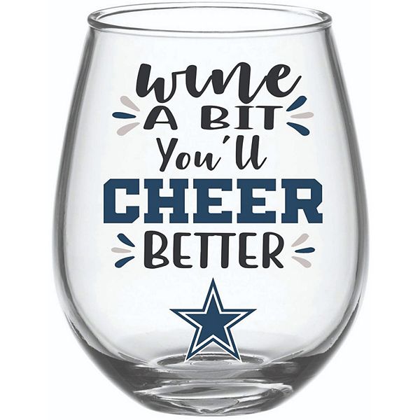 Evergreen Dallas Cowboys, 17oz Boxed Stemless Wine