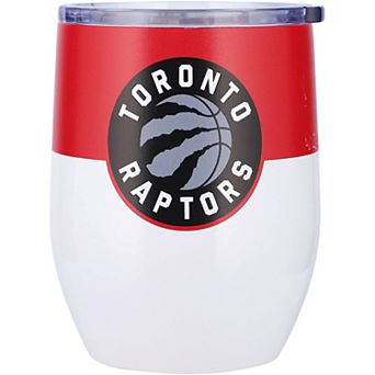Toronto Raptors 16oz. Colorblock Stainless Steel Curved Tumbler