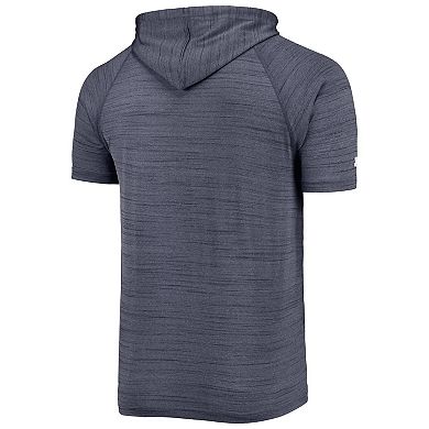 Men's Stitches Navy Boston Red Sox Space-Dye Raglan Hoodie T-Shirt
