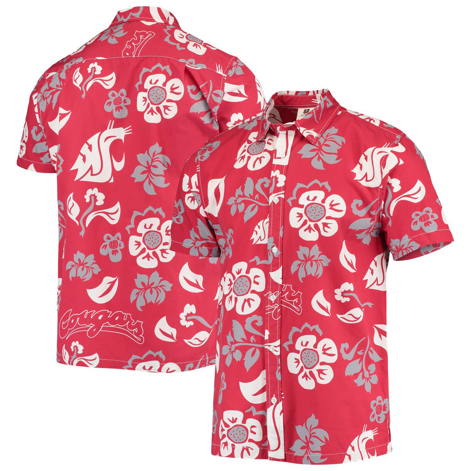 FOCO Cincinnati Bengals NFL Mens Hawaiian Button Up Shirt - M