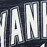 Women's New Era Navy New York Yankees Plus Size Raglan V-Neck T-Shirt