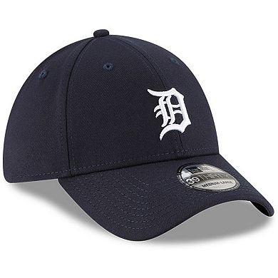Men's New Era Navy Detroit Tigers Home Team Logo Classic 39THIRTY Flex Hat