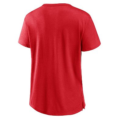 Women's Fanatics Branded Red Wisconsin Badgers Tie Breaker T-Shirt