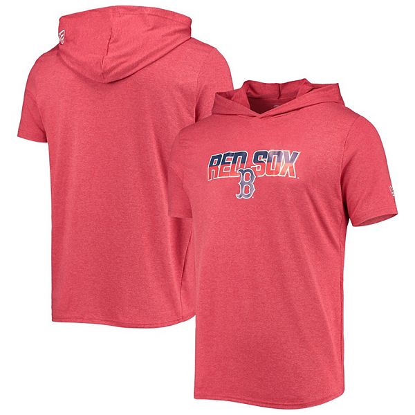 Men's New Era Heathered Red Boston Red Sox Hoodie T-Shirt