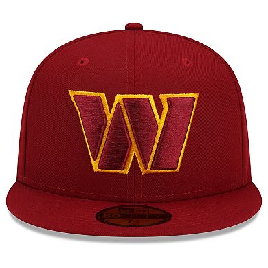 Men's New Era Burgundy Washington Commanders Team Basic 59FIFTY Fitted Hat