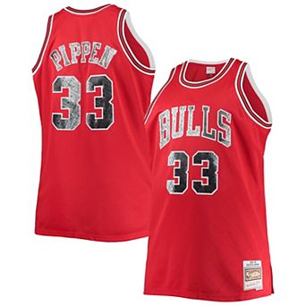 Men's Mitchell & Ness Scottie Pippen Red Chicago Bulls Big & Tall 1997-98 NBA 75th Anniversary Diamond Swingman Jersey