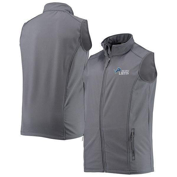 Men's Dunbrooke Graphite Detroit Lions Big & Tall Archer Softshell Full-Zip  Vest