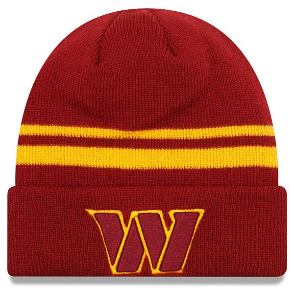 Washington Football Team '47 Toddler Bam Bam Cuffed Knit Hat with Pom and  Mittens Set - Burgundy/Gold