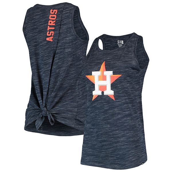 Houston Astros New Era Sleeveless Pullover Hoodie - Heather Navy