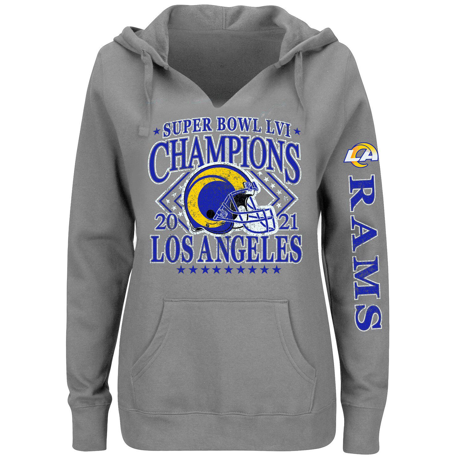 Los Angeles Rams Nike Super Bowl LVI Champions Locker Room Trophy  Collection Pullover Hoodie - Heathered Charcoal