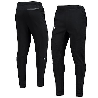 Men's Levelwear Black Atlanta Braves Tempo 22 Fleece Pants