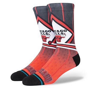 Men's Stance Chicago Bulls Hardwood Classics Fader Collection Crew Socks