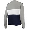 Women's Mitchell & Ness Navy New York Yankees Color Block 2.0 Pullover Sweatshirt