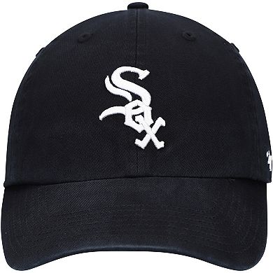 Youth '47 Black Chicago White Sox Team Logo Clean Up Adjustable Hat