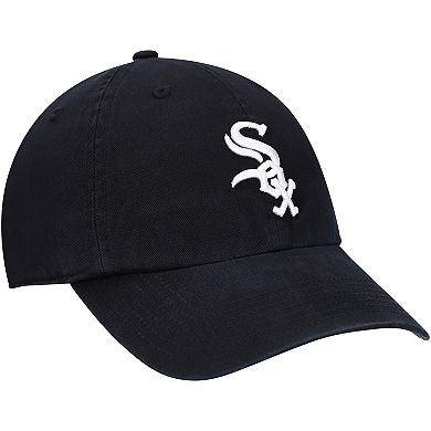 Youth '47 Black Chicago White Sox Team Logo Clean Up Adjustable Hat