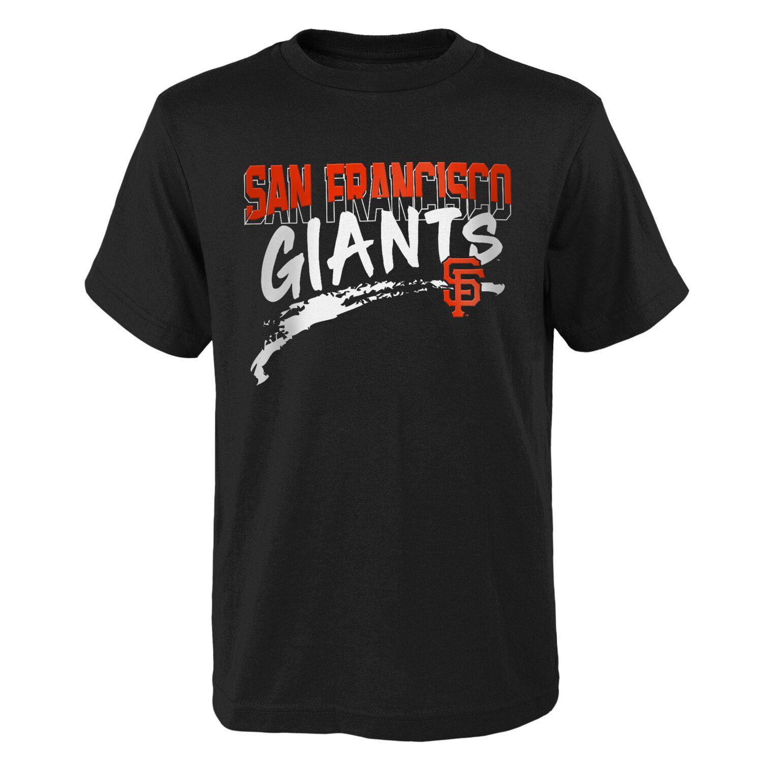 Women's San Francisco Giants White/Black Plus Size Colorblock T-Shirt