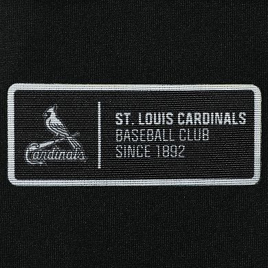 Men's Levelwear Black St. Louis Cardinals Sector Raglan Polo