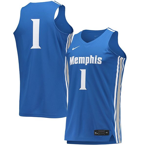 Nike Men's Memphis Tigers #1 Blue Replica Basketball Jersey