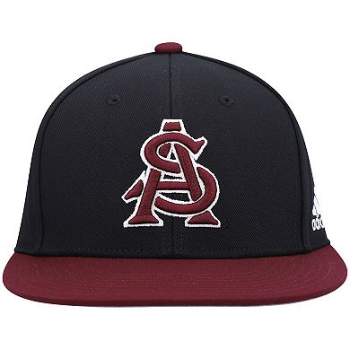 Men's adidas Black/Maroon Arizona State Sun Devils On-Field Baseball Fitted Hat
