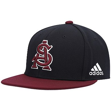 Men's adidas Black/Maroon Arizona State Sun Devils On-Field Baseball Fitted Hat