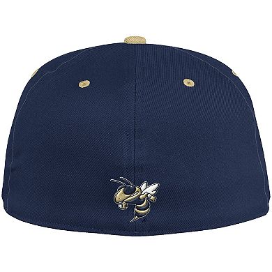 Men's adidas Navy/Gold Georgia Tech Yellow Jackets On-Field Baseball Fitted Hat