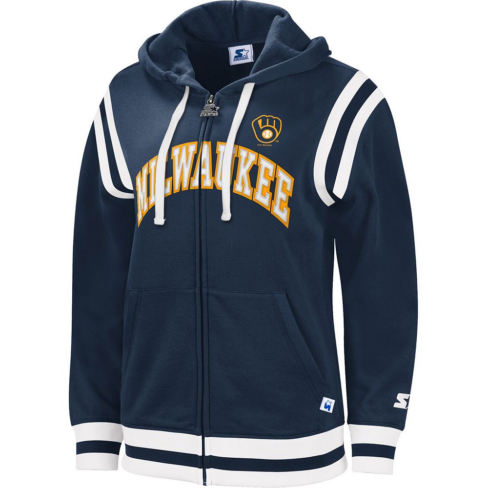 売れ筋商品|||スターター パーカー・スウェットシャツ アウター レディース Women's Navy Milwaukee Brewers Vintage-Like Full-Zip Hoodie Navy 5680238?wid=1000&hei=1000&