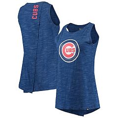 New Era Girls Youth New Era White Chicago Cubs Pinstripe V-Neck T