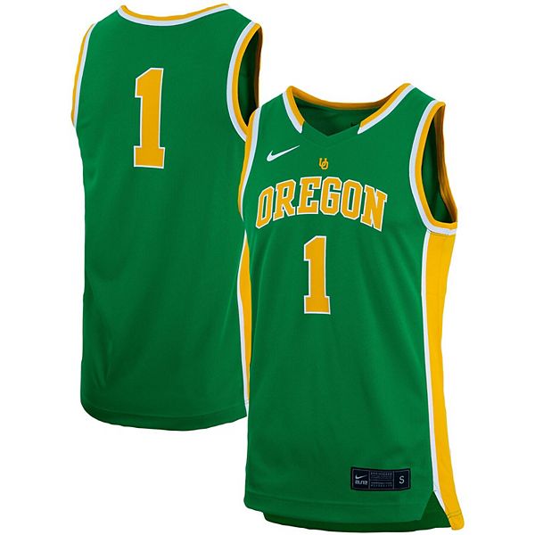 Blank Oregon Ducks Basketball Jerseys w/ Braiding, Neon Lime Green