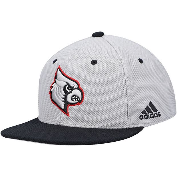 Men's Adidas Black Louisville Cardinals On-Field Baseball Fitted Hat