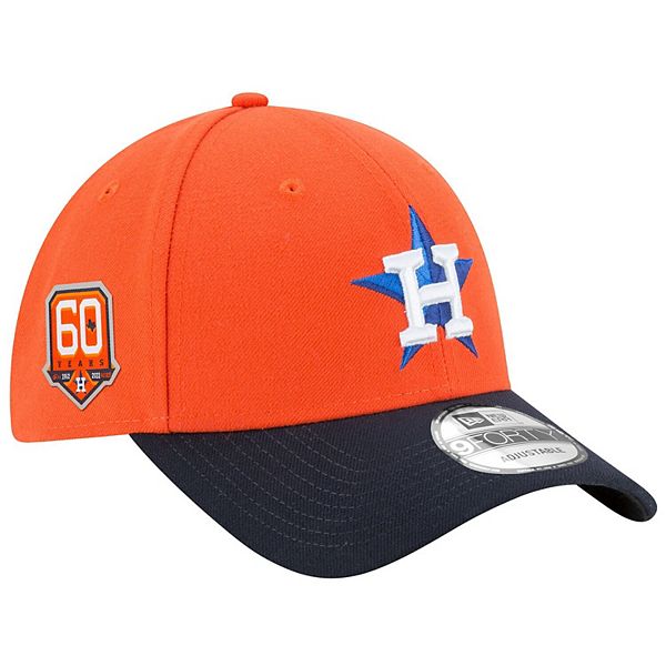 Men's New Era Orange/Navy Houston Astros 60th Anniversary The League ...