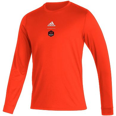 Men's adidas Orange Houston Dynamo FC Club Long Sleeve T-Shirt