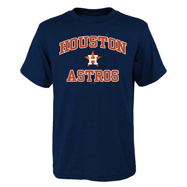 Houston Astros I Love Mom Tee Shirt Youth XL (12-14) / Navy Blue