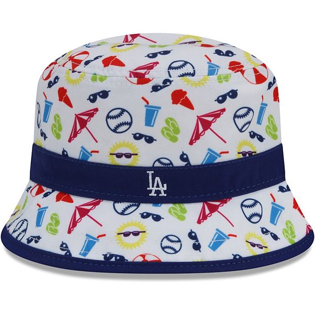 Men's Los Angeles Dodgers Gray Distinct Bucket Hat