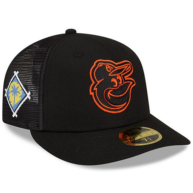 New Era Men's Baltimore Orioles 59Fifty Road Black Authentic Hat