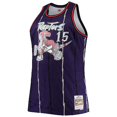 Men's Mitchell & Ness Vince Carter Purple Toronto Raptors Big & Tall 1998/99 NBA 75th Anniversary Diamond Swingman Jersey