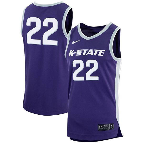 NCAA Kansas State Wildcats Custom Name Purple Baseball Jersey V2