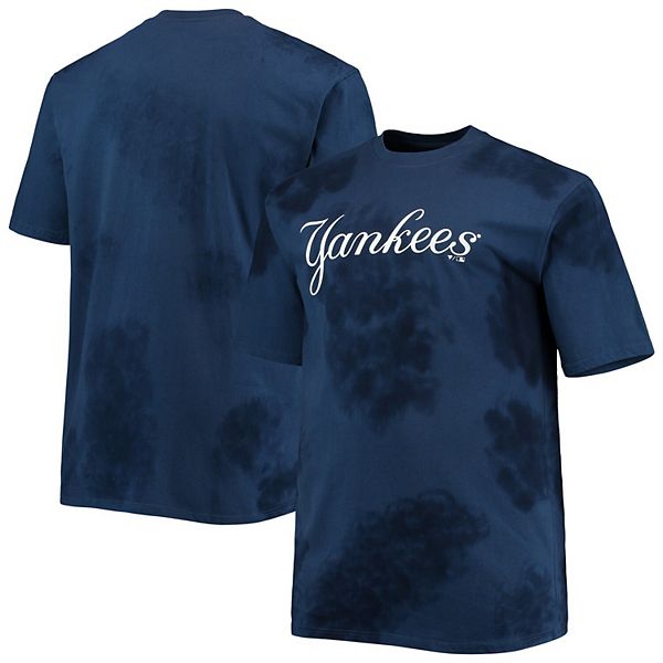 Men's Navy Blue New York Yankees Tie-Dye T-Shirt