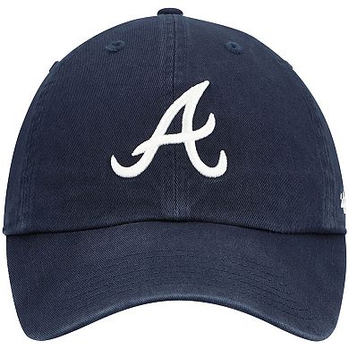 Youth '47 Navy Atlanta Braves Team Logo Clean Up Adjustable Hat