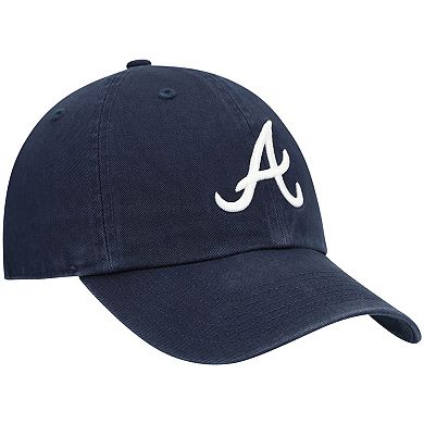 Youth '47 Navy Atlanta Braves Team Logo Clean Up Adjustable Hat