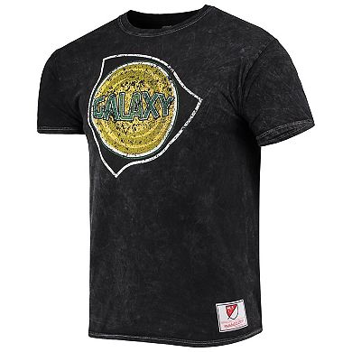 Men's Mitchell & Ness Black LA Galaxy Since '96 Mineral Wash T-Shirt