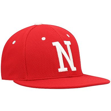 Men's adidas Scarlet Nebraska Huskers On-Field Team Baseball Fitted Hat