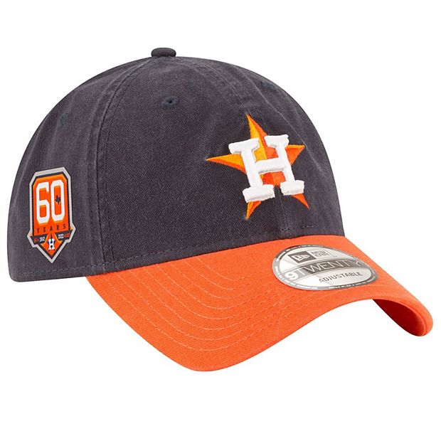 Houston Astros New Era Fitted Hat Unisex Navy/Orange New with Tags